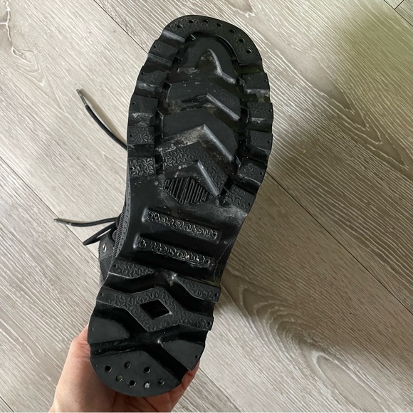 Palladium Pampa Sport Cuff Boot Lace Up Black Leather Nylon Waterproof Size 7 - Picture 10 of 10